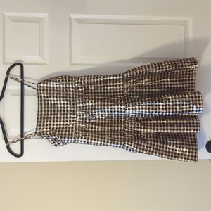 J crew gold and black dress, size 00